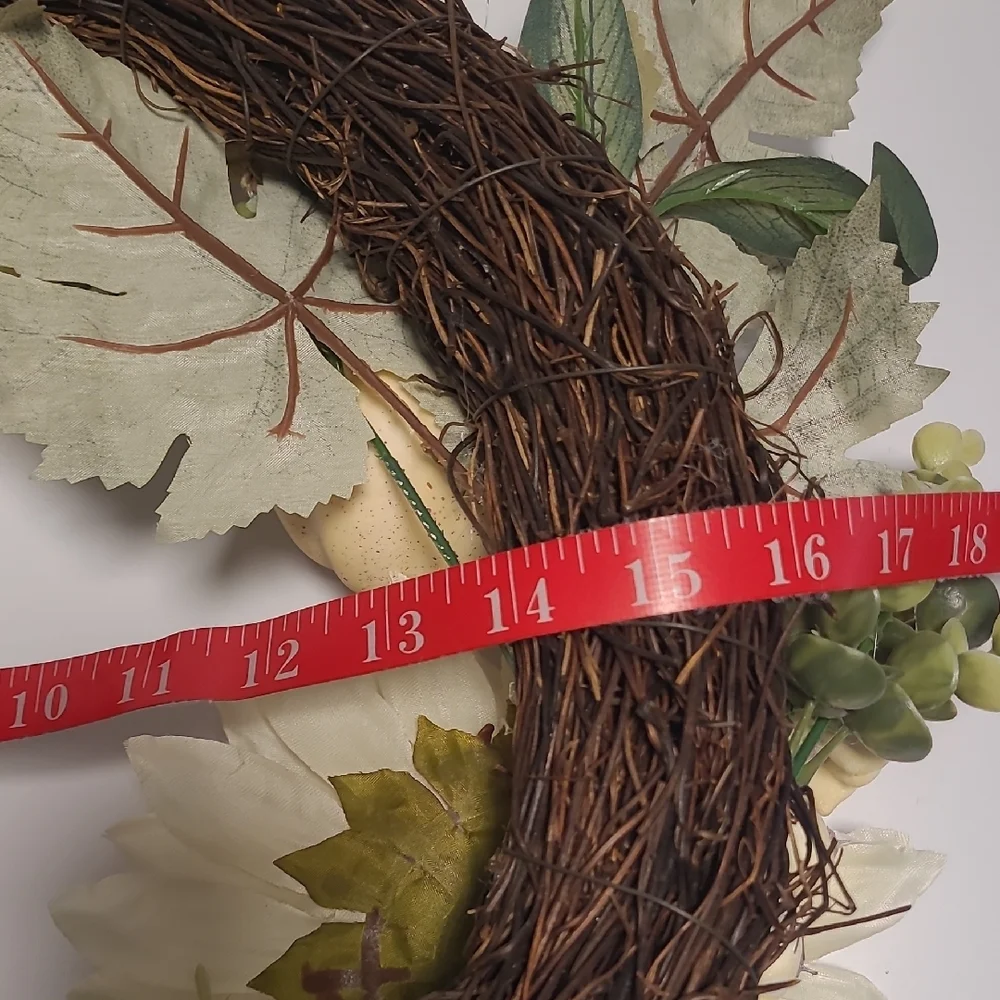 Floral Wreath with Sunflowers and Pumpkins - Picture 5 of 5